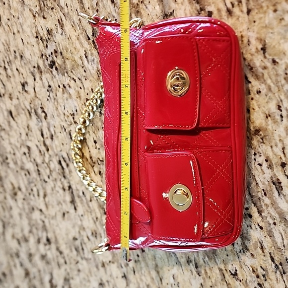 Cherry Red Patent Leather Evening Bag - Picture 10 of 11